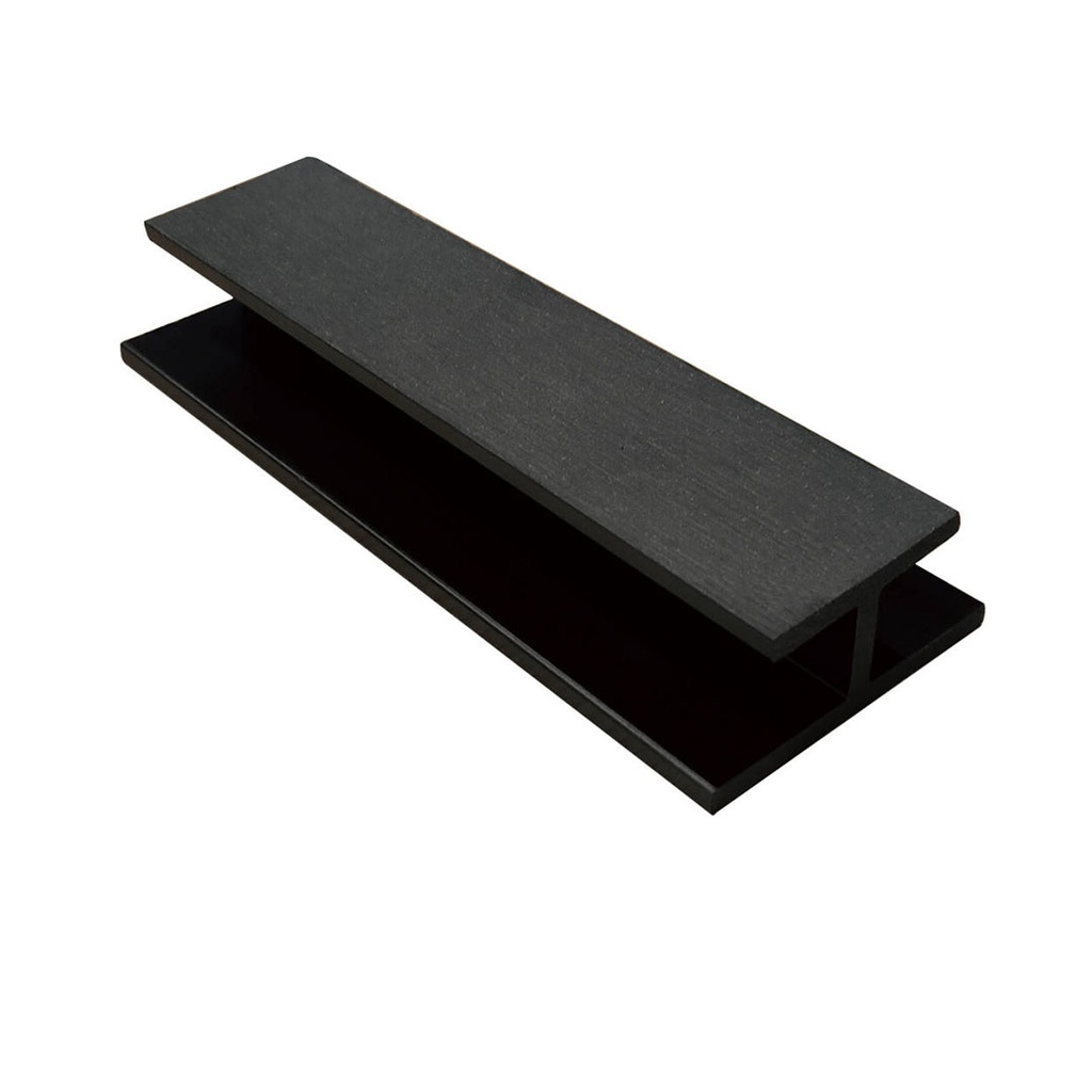 [EFCLH50-2.5DG] Eco Fascia WPC Composite Cladding H Joint Trim [50MM] (Dark Grey/Midnight, 2.5m)