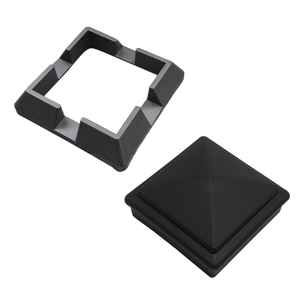 [EFFENBC100] Eco Fascia Composite Fencing Fence Post Base & Cap Set [100MM WPC Post]