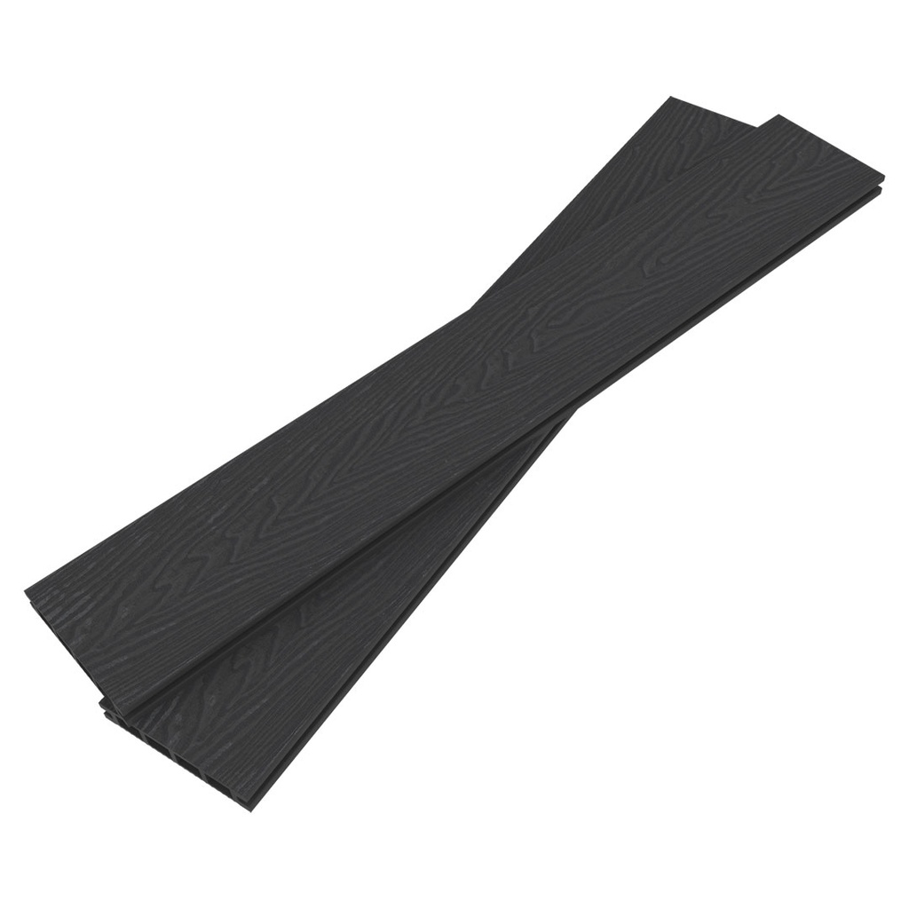 [EFD3.6DG] Eco Fascia Woodgrain Decking (Dark Grey/Midnight [140MM], 3.6m)